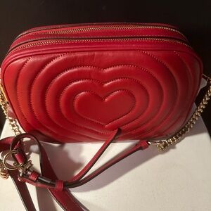 Coach Cherry Red Heart Crossbody Bag